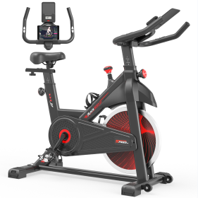 Home Fitness bike Indoor bike Level 5 adjustable sports bike 25 pound flywheel and 5 PJ silent belt IPAD stand + LCD display and hand pulse