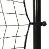 Football Rebounder Net Black 144.1"x35.4"x72" HDPE