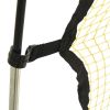 Football Rebounder Net Black and Yellow 72"x33.5"x47.2" Polyester