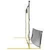 Football Rebounder Net Black and Yellow 72"x33.5"x47.2" Polyester