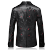 Mens Floral Tuxedo Jackets One Button Stylish Dinner Wedding Party Dress Jackets