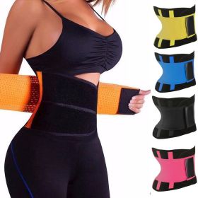 Waist Trainers for Men Women Waist Trimmers Workout Sweat Band Belt for Back Stomach Support (Color: PINK)