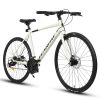 A28320 700C Ecarpat Road Bike, 24-Speed L-TWOO Disc Brakes, Light Weight Aluminum Frame ,Racing Bike City Commuting Road Bicycle for Men Women