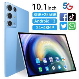 2023 New 5G Tablet PC, S30pro, 10.1 inch, 512GB large flash memory, Android Tablets, Dual Cards,  8000mAh Laptops, wifi GPS (Color: Blue)