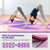 4-Panel PU Leather Folding Exercise Gym Mat with Hook and Loop Fasteners