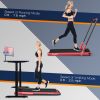 2.25 HP 2-in-1 Folding Walking Pad Treadmill with Remote Control and LED Display