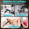 Indoor Under Desk Arms Legs Folding Pedal Exercise Bike With Electronic Display