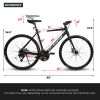 A28320 Mountain Bike , Suspension Fork, Steel Frame Disc-Brake for Men Women Mens Bicycle Adlut Bik