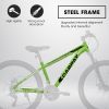 A2610 26 inch Mountain Bike 21 Speeds, Suspension Fork, Steel Frame Disc-Brake for Men Women Mens Bicycle