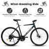 A28320 Mountain Bike , Suspension Fork, Steel Frame Disc-Brake for Men Women Mens Bicycle Adlut Bik