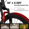 A26207 26 Inch Aluminum Frame Shock Fork Plus Shock Absorber 21-speed Unisex Mountain Bike