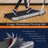 2.25 HP 2-in-1 Folding Walking Pad Treadmill with Remote Control and LED Display