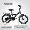 A16115 Kids Bike 16 inch for Boys & Girls with Training Wheels, Freestyle Kids' Bicycle with fender and carrier.