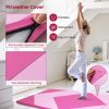 4-Panel PU Leather Folding Exercise Gym Mat with Hook and Loop Fasteners