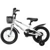 C14111A Kids Bike 14 inch for Boys & Girls with Training Wheels, Freestyle Kids' Bicycle with Bell,Basket and fender.